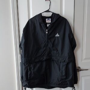 Adidas Black Windbreaker Jacket